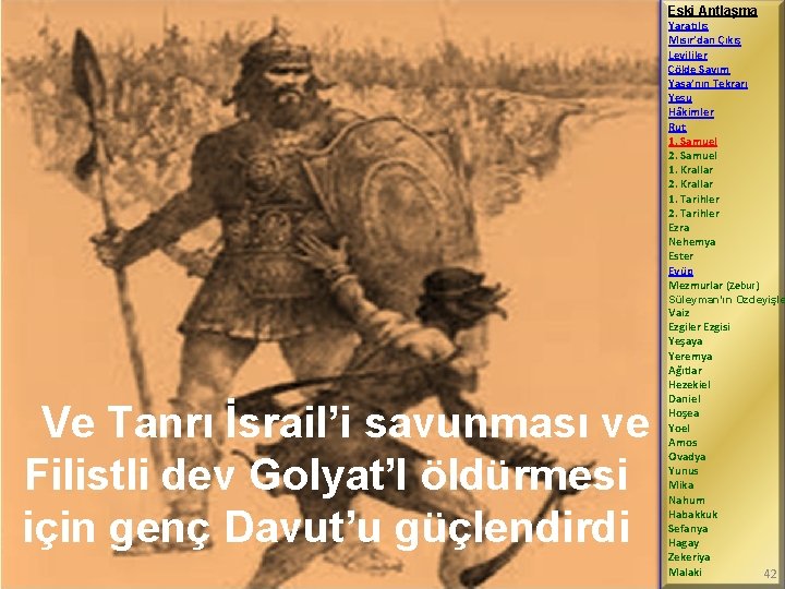 Eski Antlaşma Yaratılış Mısır’dan Çıkış Levililer Çölde Sayım Yasa’nın Tekrarı Yeşu Hâkimler Rut 1.