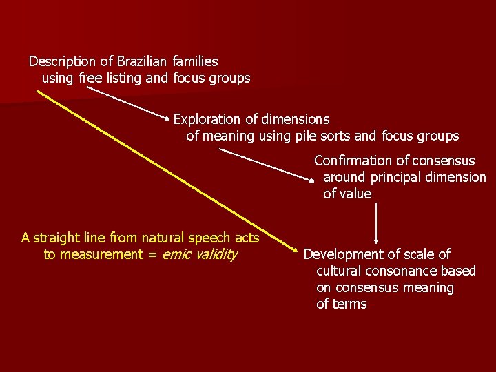 Description of Brazilian families using free listing and focus groups Exploration of dimensions of