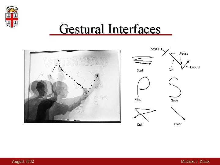 Gestural Interfaces August 2002 Michael J. Black 