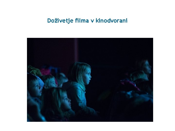 Doživetje filma v kinodvorani 