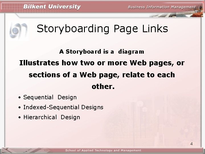 Storyboarding Page Links A Storyboard is a diagram Illustrates how two or more Web Storyboarding Page Links A Storyboard is a diagram Illustrates how two or more Web
