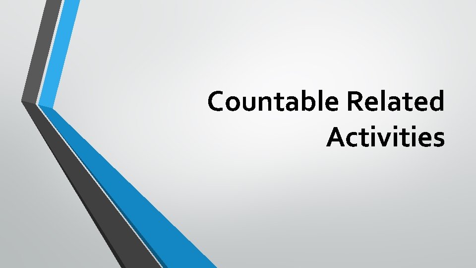 Countable Related Activities 