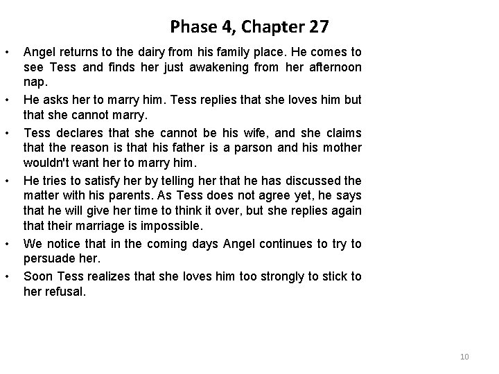 Phase 4, Chapter 27 • • • Angel returns to the dairy from his Phase 4, Chapter 27 • • • Angel returns to the dairy from his