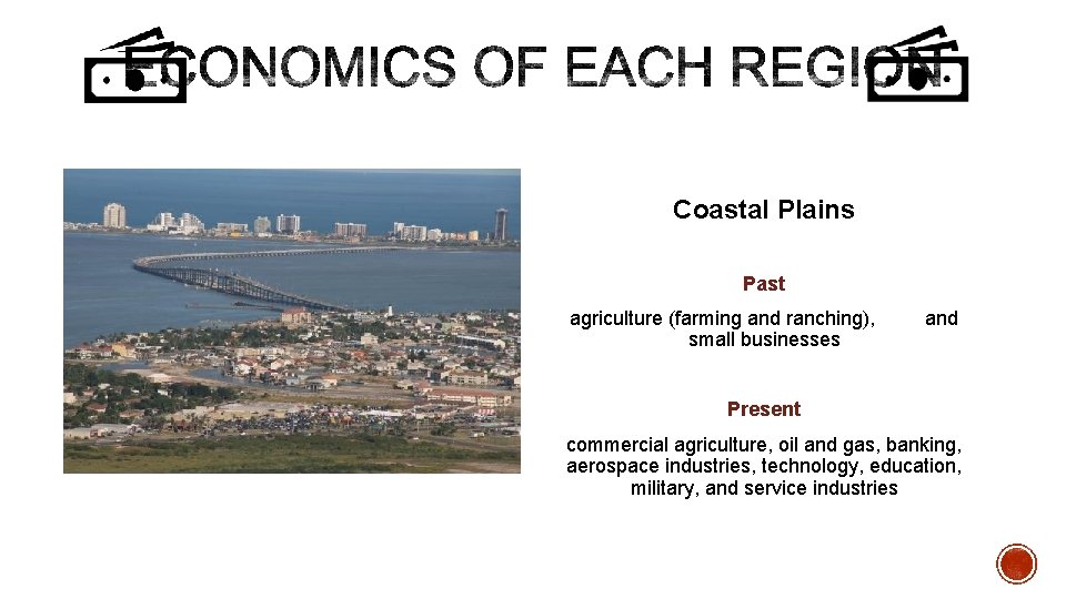 Picture of Houston coast Coastal Plains Past agriculture (farming and ranching), small businesses and