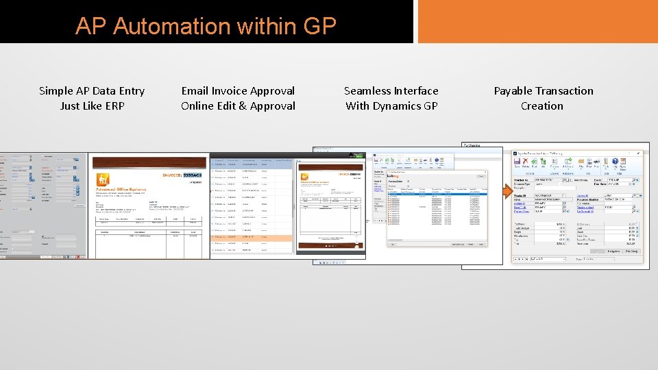 AP Automation within GP Simple AP Data Entry Just Like ERP Email Invoice Approval