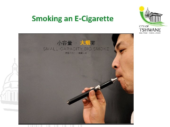 Smoking an E-Cigarette 