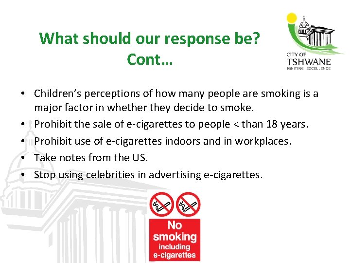 What should our response be? Cont… • Children’s perceptions of how many people are