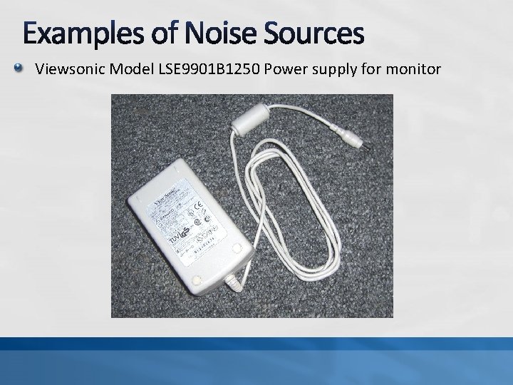 Viewsonic Model LSE 9901 B 1250 Power supply for monitor 
