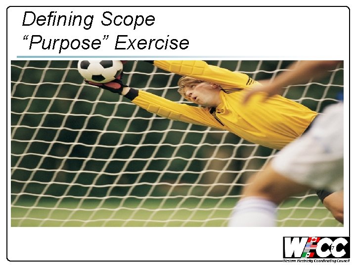 Defining Scope “Purpose” Exercise 17 