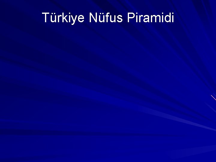 Türkiye Nüfus Piramidi 