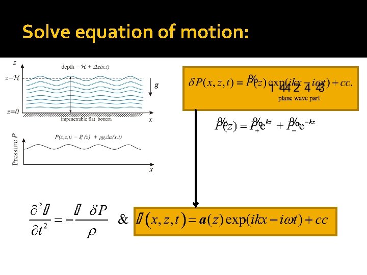 Solve equation of motion: 