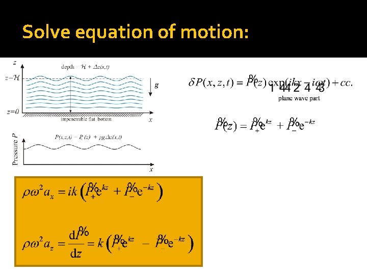 Solve equation of motion: 