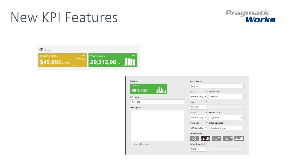 New KPI Features 