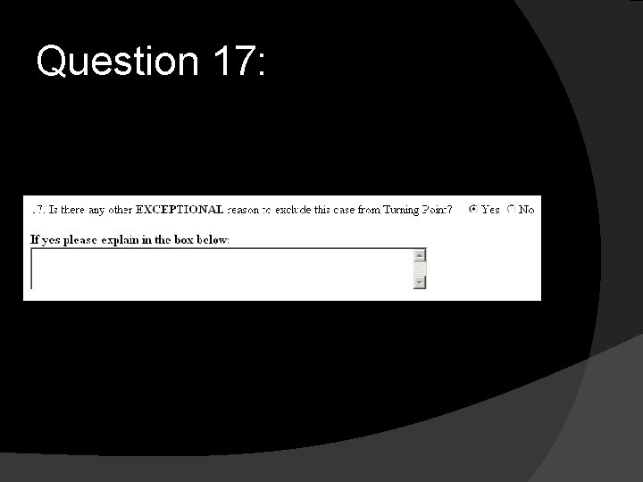 Question 17: Question 17: