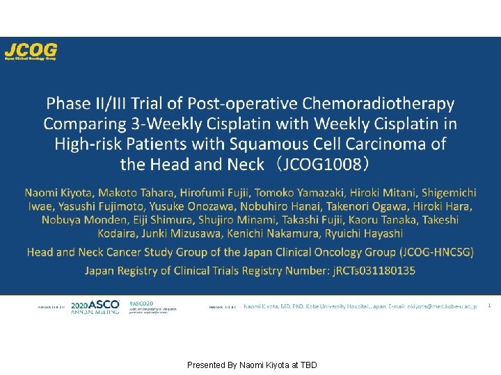 Phase II/III Trial of Post-operative Chemoradiotherapy Comparing 3 -Weekly Cisplatin with Weekly Cisplatin in