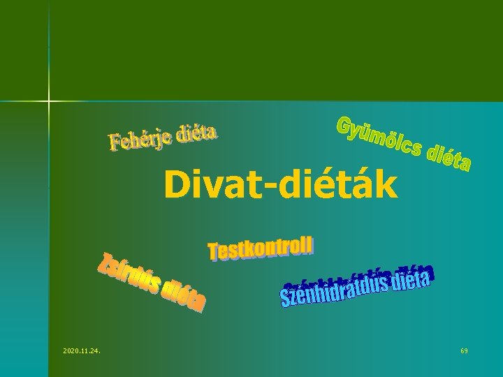 Divat-diéták 2020. 11. 24. 69 