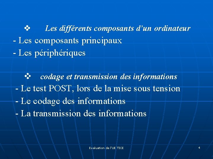 v Les différents composants d’un ordinateur - Les composants principaux - Les périphériques v