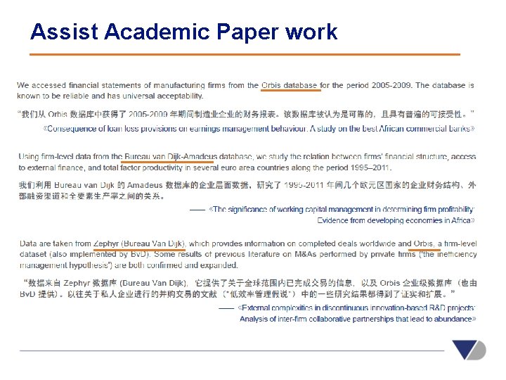Assist Academic Paper work 