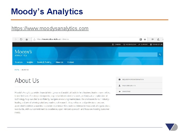 Moody’s Analytics https: //www. moodysanalytics. com 