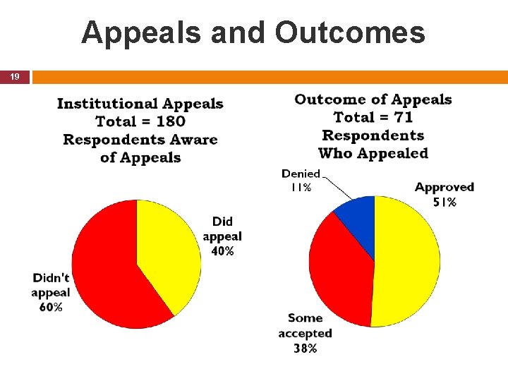 Appeals and Outcomes 19 