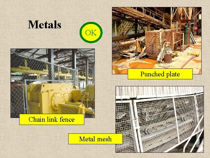 Metals OK Punched plate Chain link fence Metal mesh 