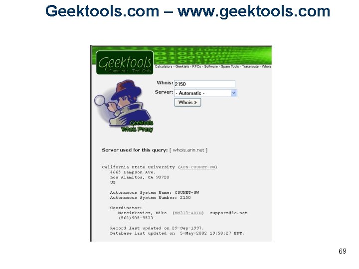 Geektools. com – www. geektools. com 69 