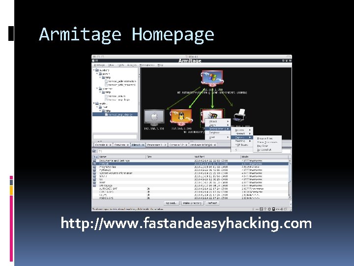 Armitage Homepage http: //www. fastandeasyhacking. com 