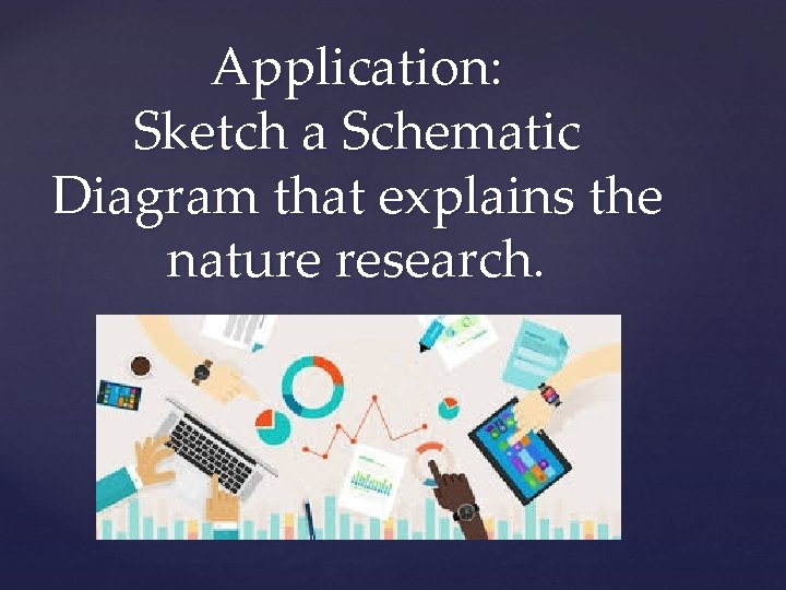Application: Sketch a Schematic Diagram that explains the nature research. Application: Sketch a Schematic Diagram that explains the nature research.