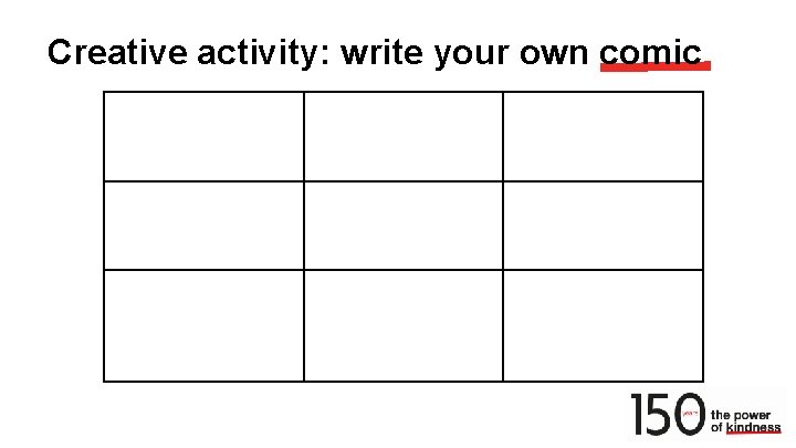 Creative activity: write your own comic 