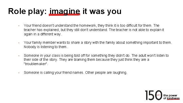 Role play: imagine it was you - Your friend doesn’t understand the homework, they