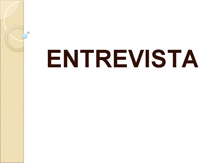 ENTREVISTA 
