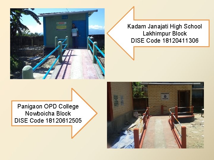 Kadam Janajati High School Lakhimpur Block DISE Code 18120411306 Panigaon OPD College Nowboicha Block