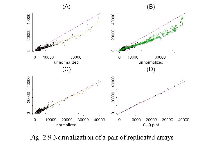 Fig. 2. 9 Normalization of a pair of replicated arrays 