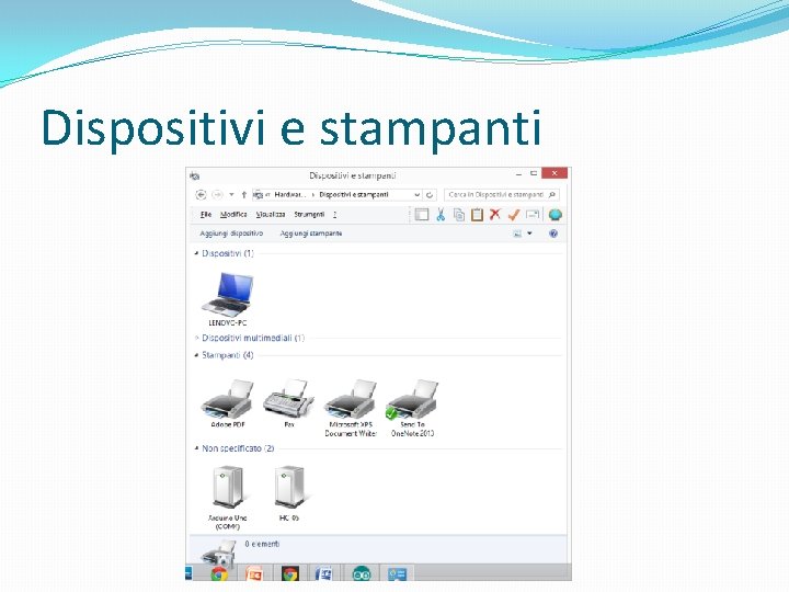 Dispositivi e stampanti 