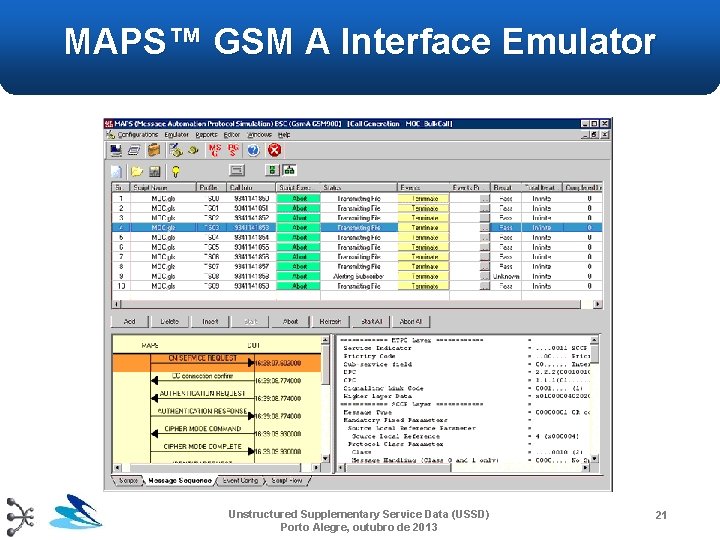 MAPS™ GSM A Interface Emulator Unstructured Supplementary Service Data (USSD) Porto Alegre, outubro de MAPS™ GSM A Interface Emulator Unstructured Supplementary Service Data (USSD) Porto Alegre, outubro de