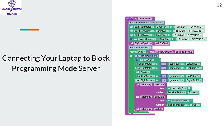 12 Connecting Your Laptop to Block Programming Mode Server 