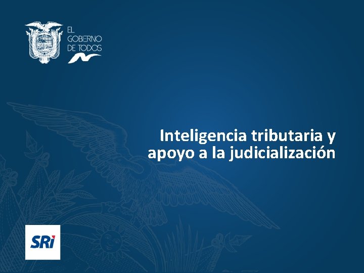 Inteligencia tributaria y apoyo a la judicialización 