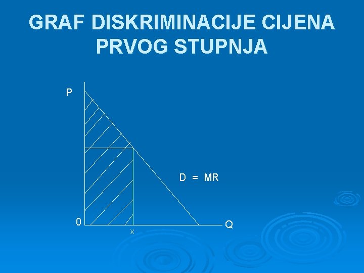 GRAF DISKRIMINACIJENA PRVOG STUPNJA P D = MR 0 X Q 