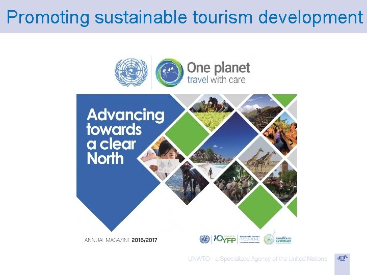 Promoting sustainable tourism development 