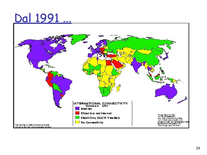 Dal 1991. . . 84 