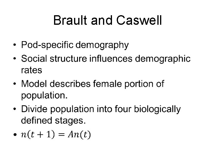 Brault and Caswell • 