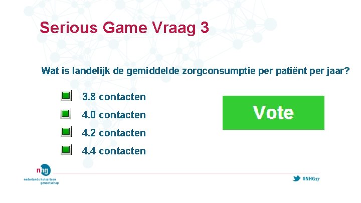 Serious Game Vraag 3 Wat is landelijk de gemiddelde zorgconsumptie per patiënt per jaar?