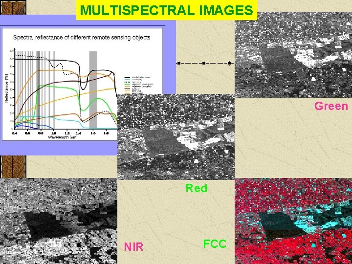 MULTISPECTRAL IMAGES Green Red NIR FCC 