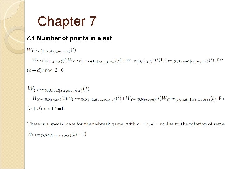 Chapter 7 7. 4 Number of points in a set 