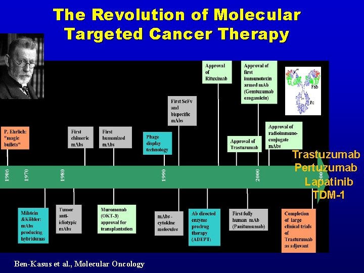 The Revolution of Molecular Targeted Cancer Therapy Trastuzumab Pertuzumab Lapatinib TDM-1 Ben-Kasus et al.