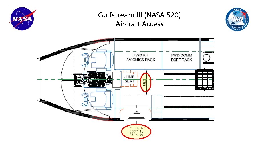 Gulfstream III (NASA 520) Aircraft Access 