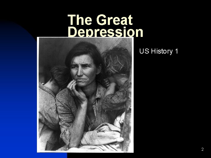 The Great Depression US History 1 2 