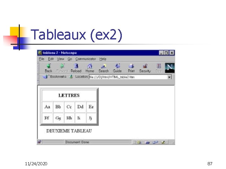 Tableaux (ex 2) 11/24/2020 87 