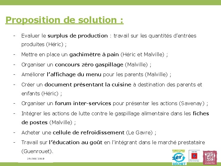 Proposition de solution : Rencontre #2 - Evaluer le surplus de production : travail