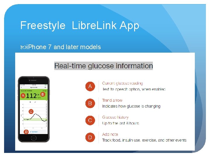 Freestyle Libre. Link App i. Phone 7 and later models 